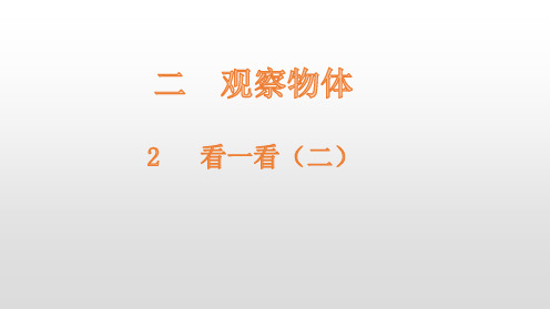 三年级上册数学课件看一看(二)北师大版
