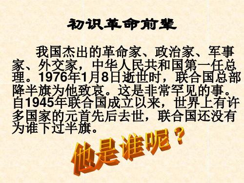 《一夜的工作》ppt课件