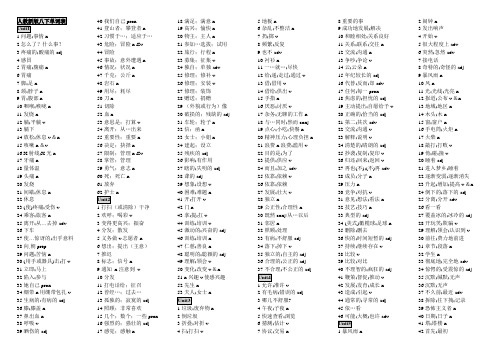 人教版新版八下英语单词表(打印)