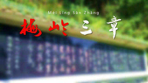 语文九年级下册第2课梅岭三章公开课一等奖优秀课件