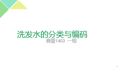 洗发水的分类与编码PPT课件