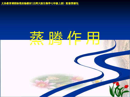 《蒸腾作用》精品 课件 