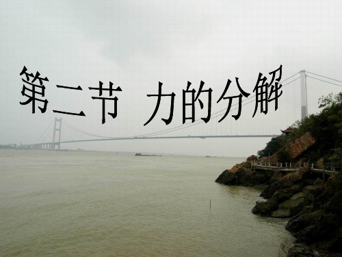 沪教版(上海)物理高一第一学期(试用版)-第二章 C 《力的分解》课件 _2精选课件