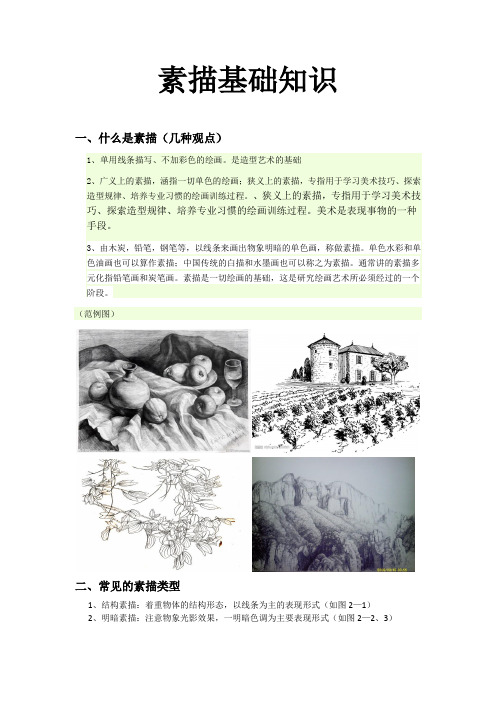 素描基础知识
