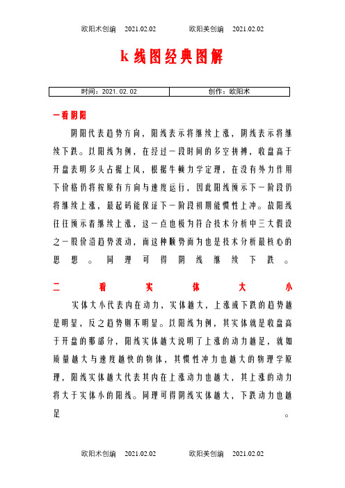 股票秘籍之k线图经典图解之欧阳术创编