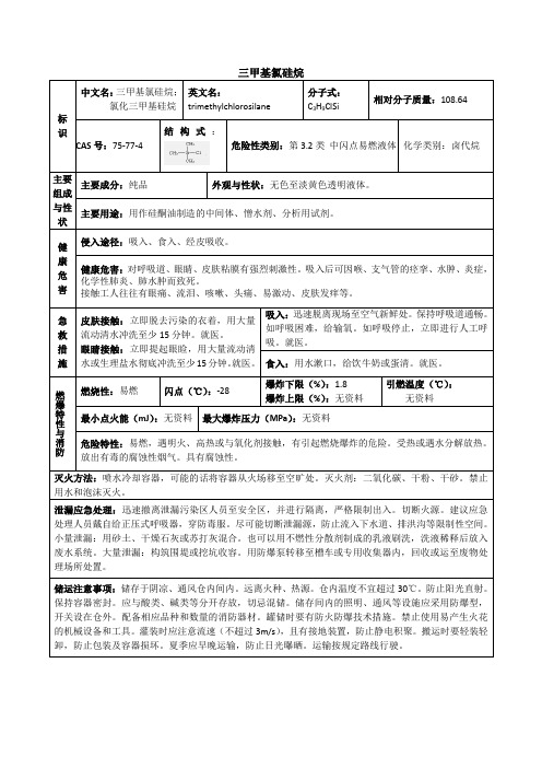 三甲基氯硅烷