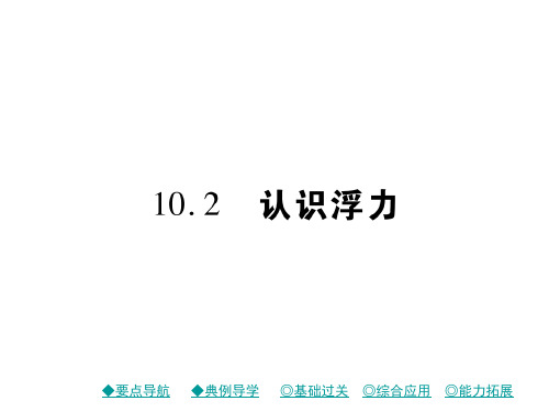 物理八年级下教科版10-2认识浮力课件(19张)