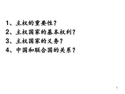 国际关系 ppt课件