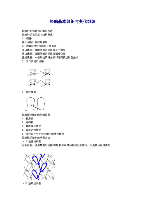 经编基本组织与变化组织