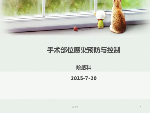 手术部位感染预防控制  ppt课件