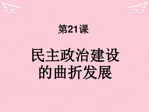 高中政治 6.2民主政治建设的曲折发展2课件 新人教版必修1