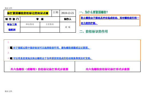 (整理)涂打螺栓防松标注的知识点滴