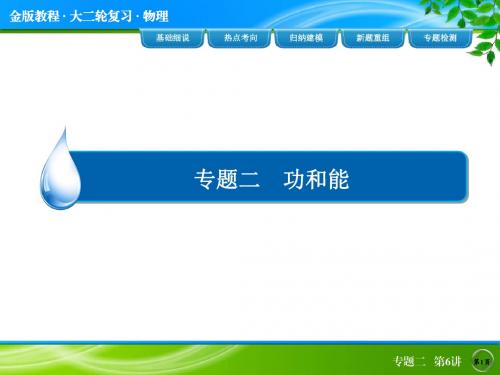 2015高考物理(全国通用)二轮专题复习热点考向解析 新题重组练：专题二 功和能2-6