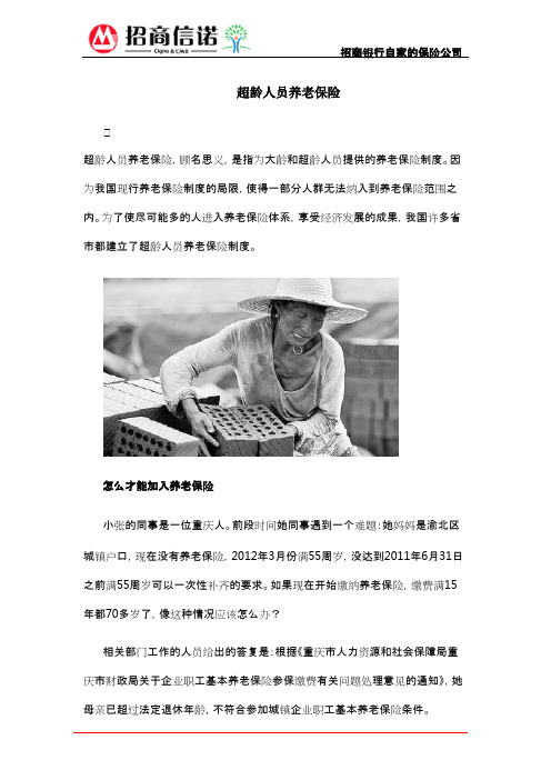 超龄人员养老保险
