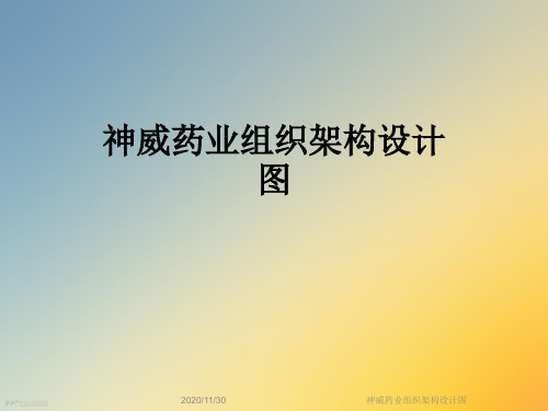 神威药业组织架构设计图
