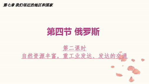 人教版七年级下册 7.4 俄罗斯 第二课时 课件(17张PPT)