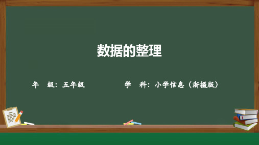 第6课数据的整理(共22张PPT)