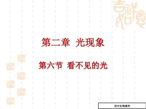 八年级上册物理 看不见的光课件(八年级物理)