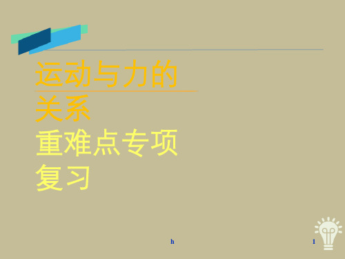 中考物理专项总复习——运动与力的关系  专题课(共53张PPT)