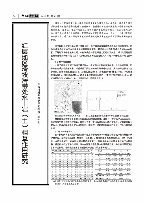 红层地区滑坡滑带处水——岩(土)相互作用研究