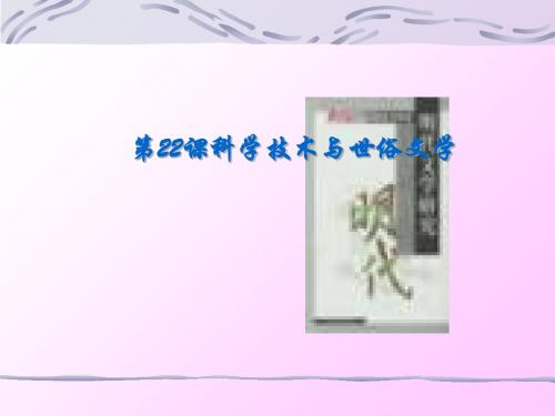 科学技术与世俗文学ppt4