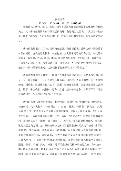 唐诗论文
