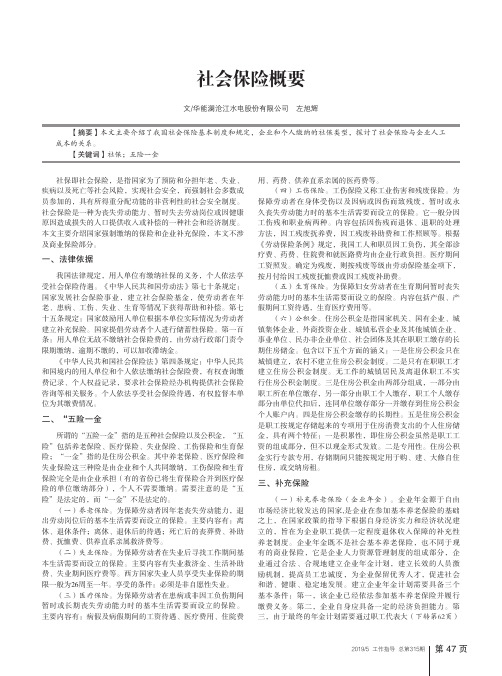 社会保险概要