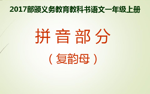(完整版)一上语文拼读专项练习复韵母