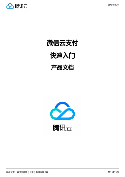 微信云支付