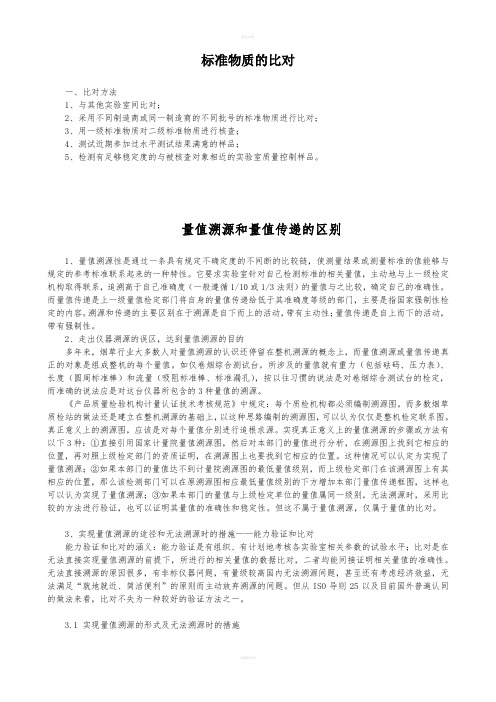 《标准物质的比对》word版
