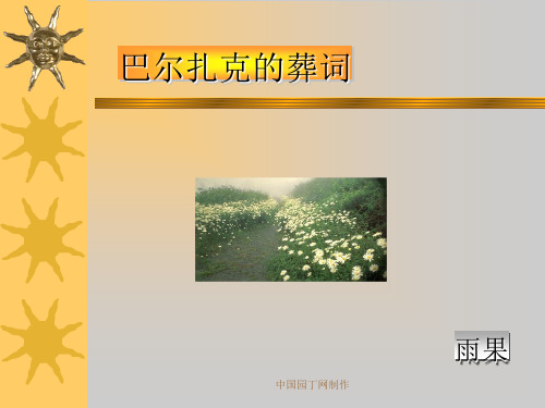 〈巴尔扎克〉课件全面版