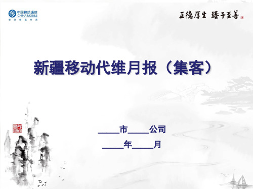 6新疆移动代维月报(集客)解析