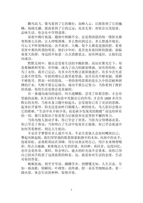 最新如花美眷似水流年恰少年800字作文