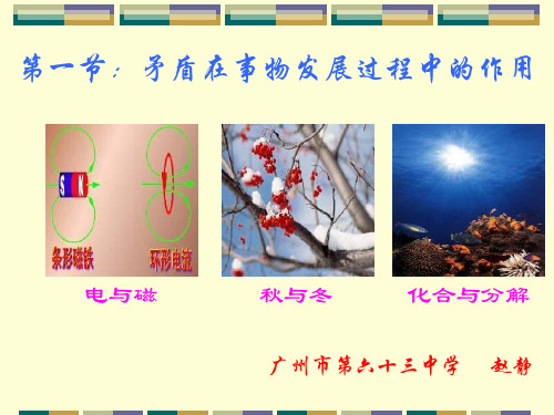 高三政治课件：矛盾在事物发展过程中的作用