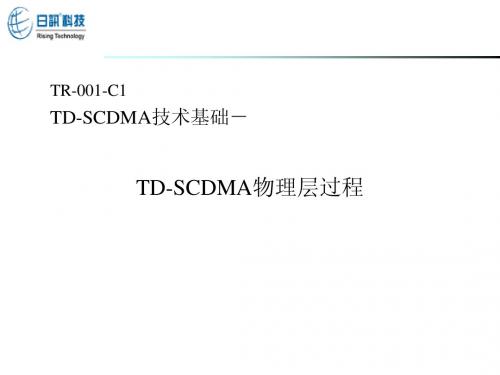 TD-SCDMA物理层过程