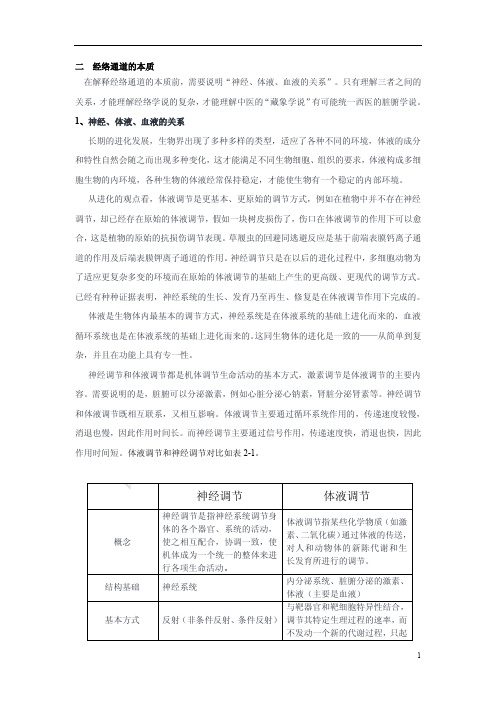 自然科学之中医原理--经络通道