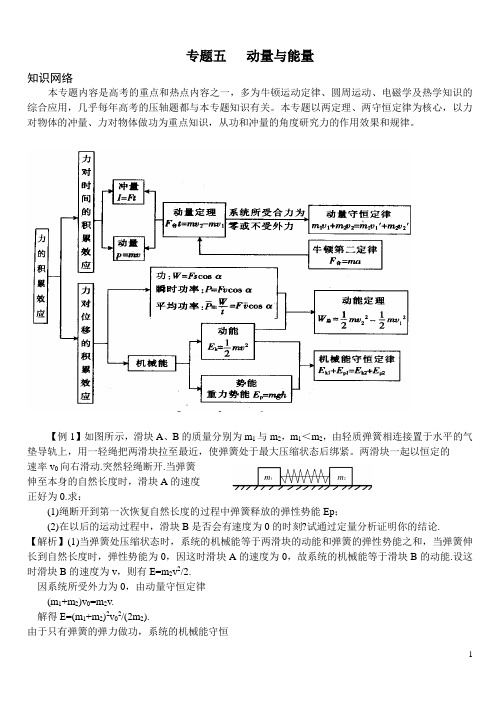 动量与能量
