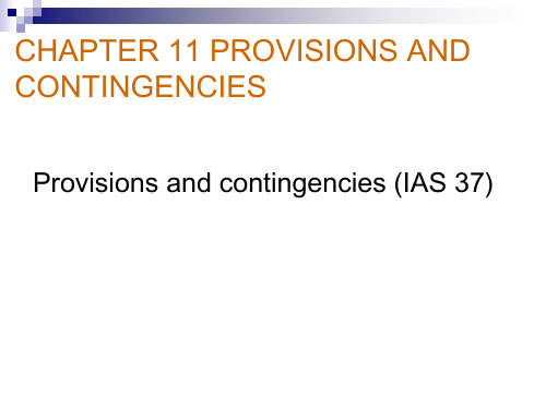 chapter11-provisions and contingencies