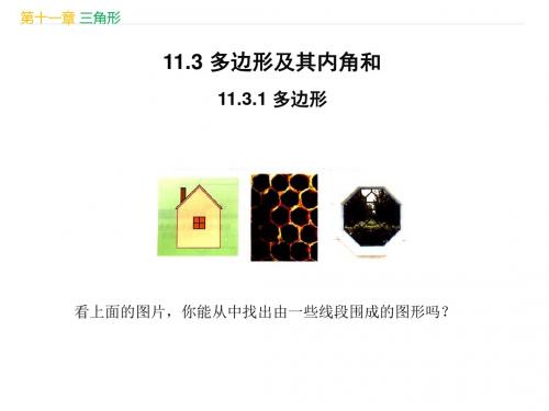 人教版八年级数学上册第11章《 三角形：11.3.1多边形》