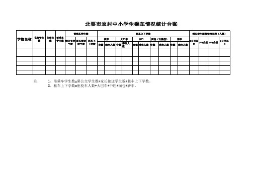 学生乘车情况统计表.样表 (1)