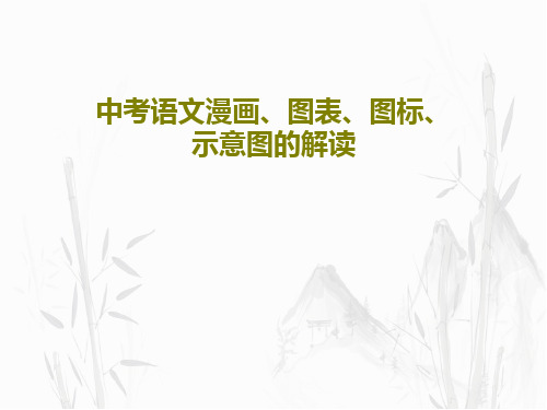 中考语文漫画、图表、图标、示意图的解读PPT32页