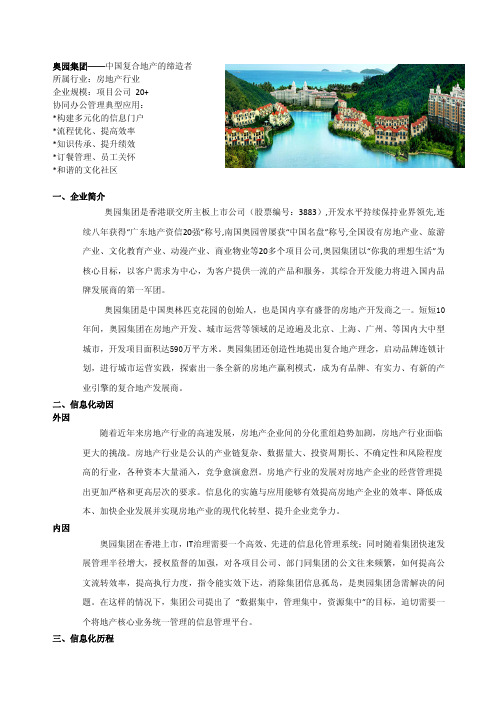01协同产品行业案例-01房地产行业——奥园集团