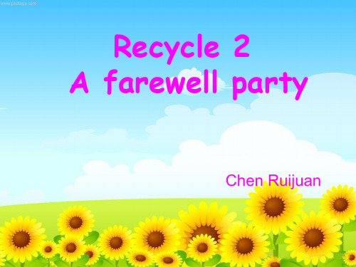 六年级下册Recycle 2