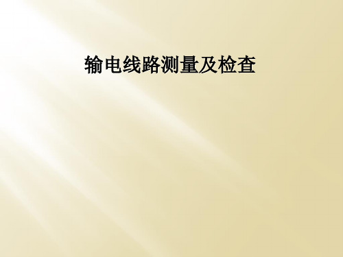输电线路测量及检查