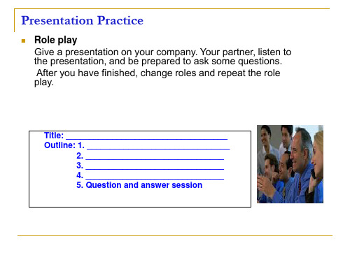 presentation on a company
