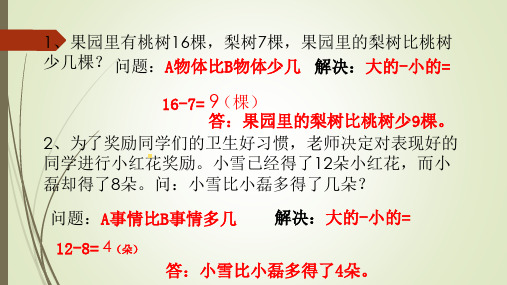 一年级【下】册数学-整理与复习(一)(ppt13页)北师大版公开课课件