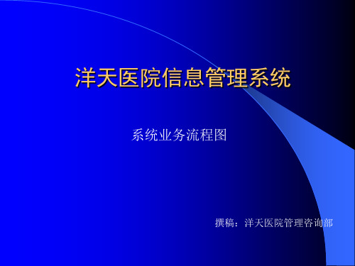 洋天HIS业务流程