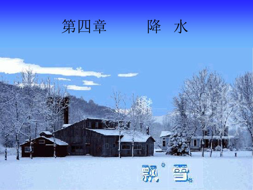 水文学原理(第四章  降水)复习过程