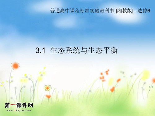 生态系统与生态平衡(湘教版选修6)精品PPT教学课件