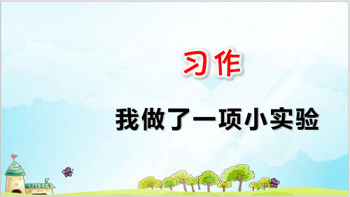 部编教材三年级下册语文《习作：我做了一项小实验》精美PPT